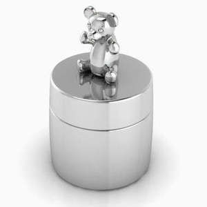 Teddy 925 Sterling Silver Keepsake Box by Krysaliis
 Gift Boxed